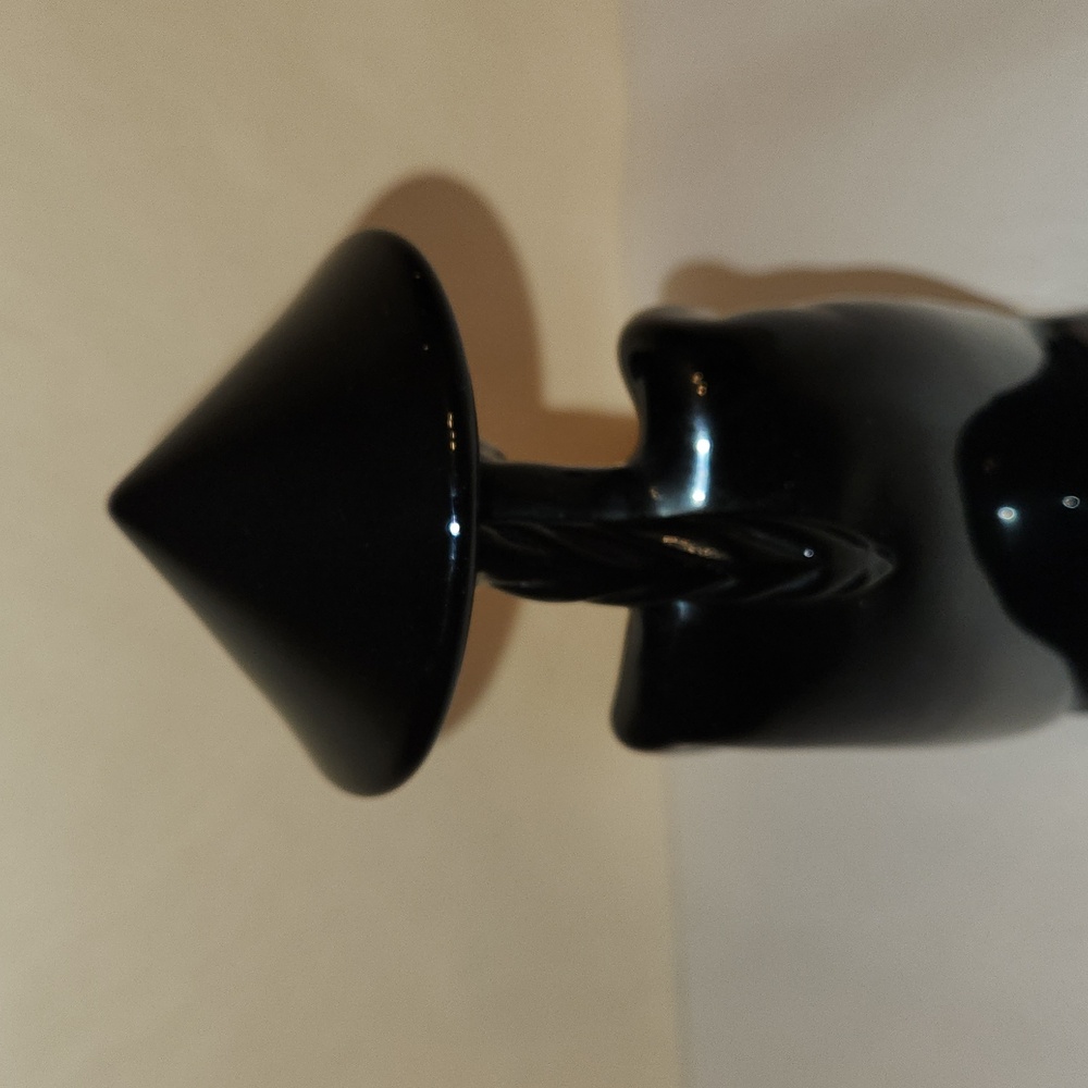 ARCHIMEDE SEGUSO MURANO Glass Chinese Figurine Chinese Kneeling Black - Picture 5 of 10